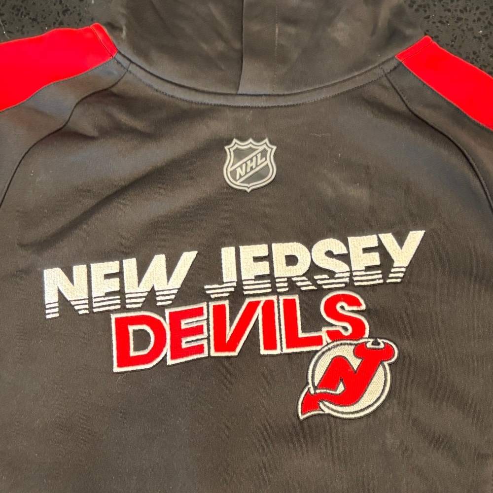 NJ Devils Reebok Black Hoodie